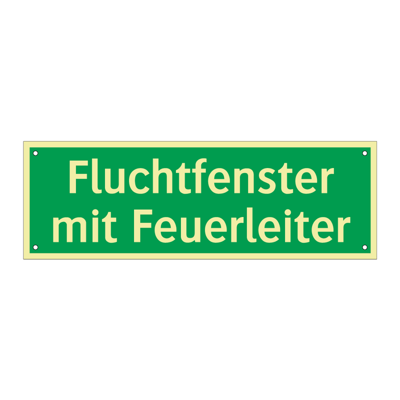 Fluchtfenster mit Feuerleiter