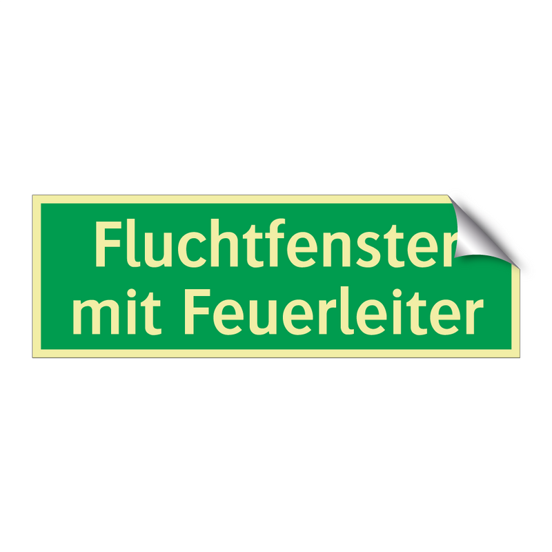 Fluchtfenster mit Feuerleiter