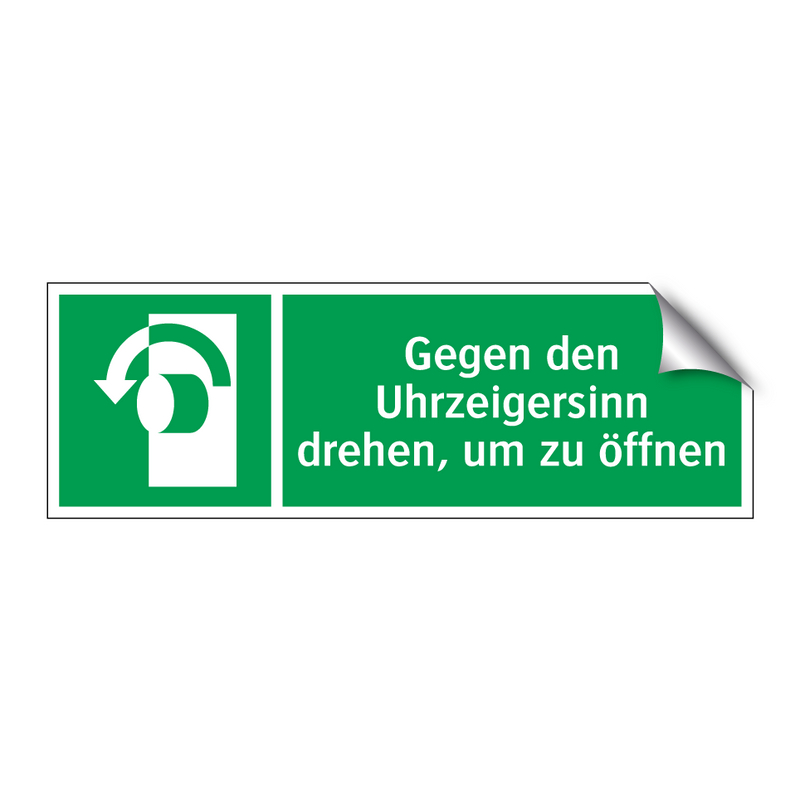 Gegen den Uhrzeigersinn drehen, um zu öffnen