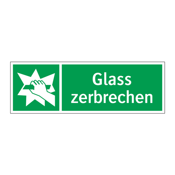 Glass zerbrechen