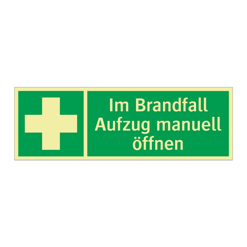 Im Brandfall Aufzug manuell öffnen