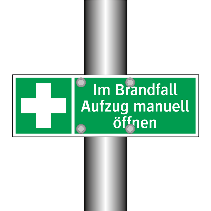 Im Brandfall Aufzug manuell öffnen