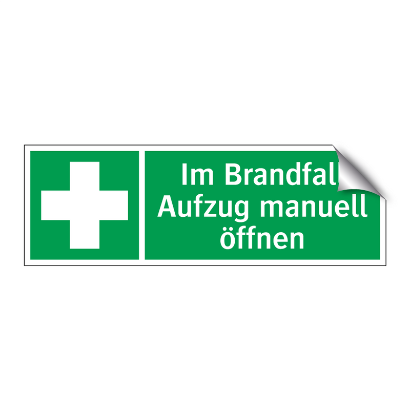 Im Brandfall Aufzug manuell öffnen