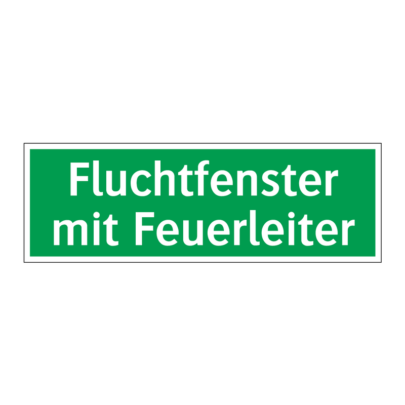 Fluchtfenster mit Feuerleiter