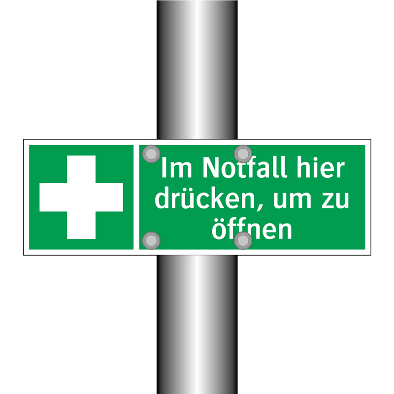 Im Notfall hier drücken, um zu öffnen