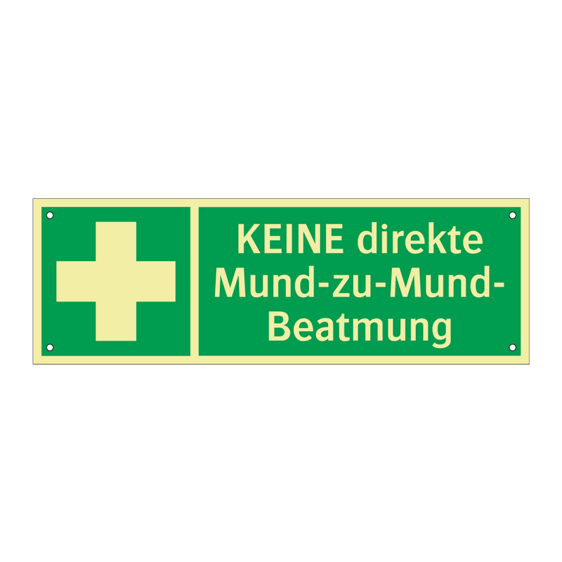 KEINE direkte Mund-zu-Mund- Beatmung