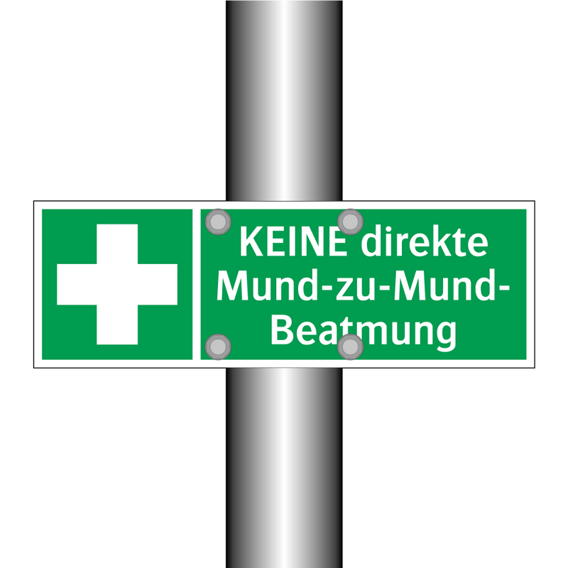 KEINE direkte Mund-zu-Mund- Beatmung