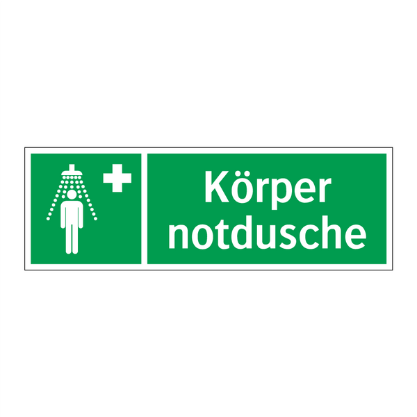 Körper notdusche