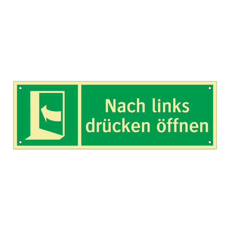 Nach links drücken öffnen