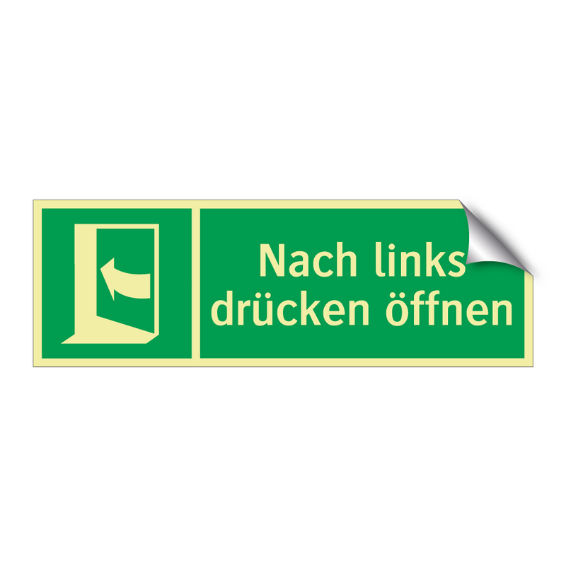 Nach links drücken öffnen