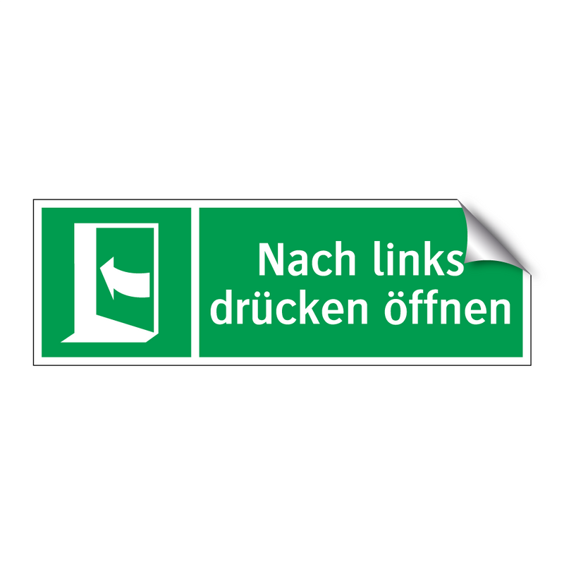 Nach links drücken öffnen