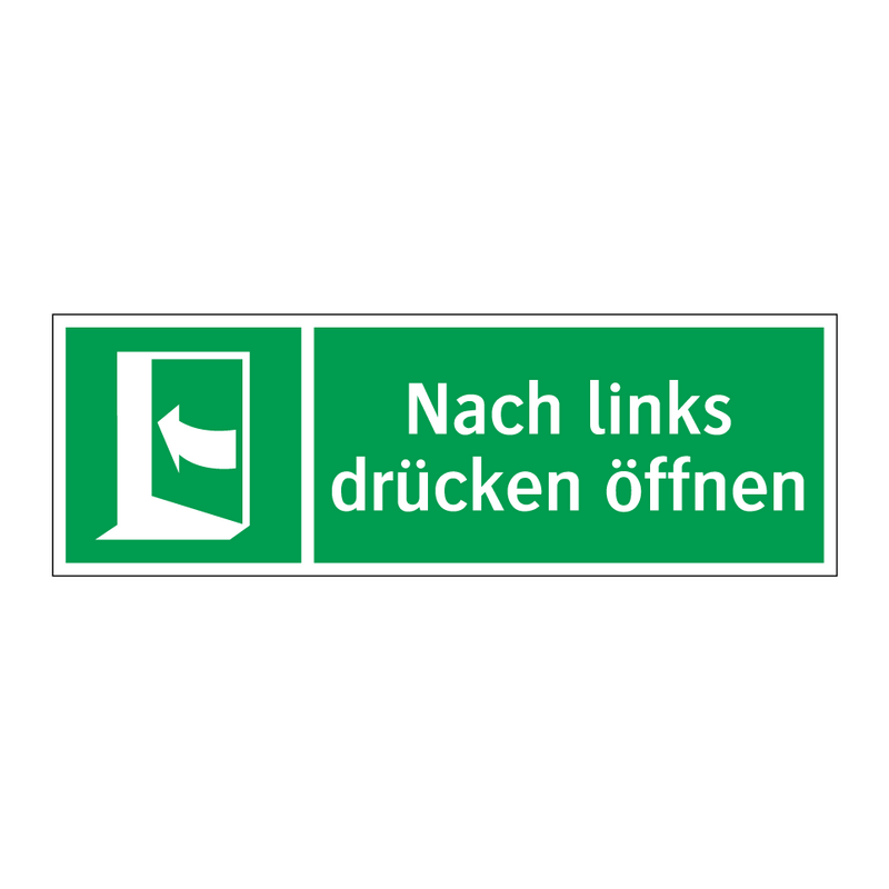 Nach links drücken öffnen