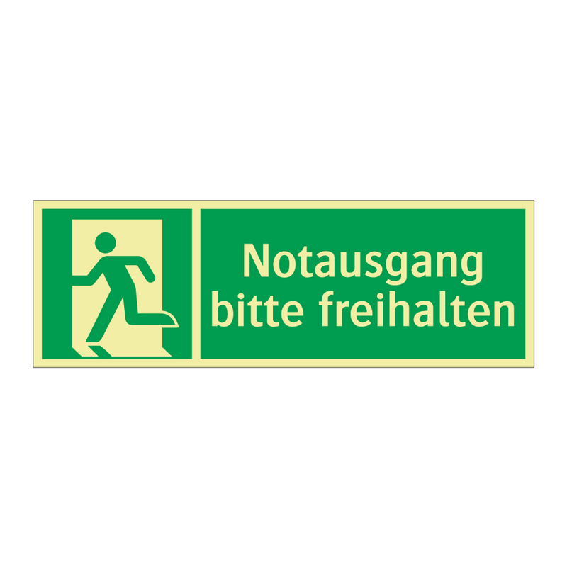 Notausgang bitte freihalten