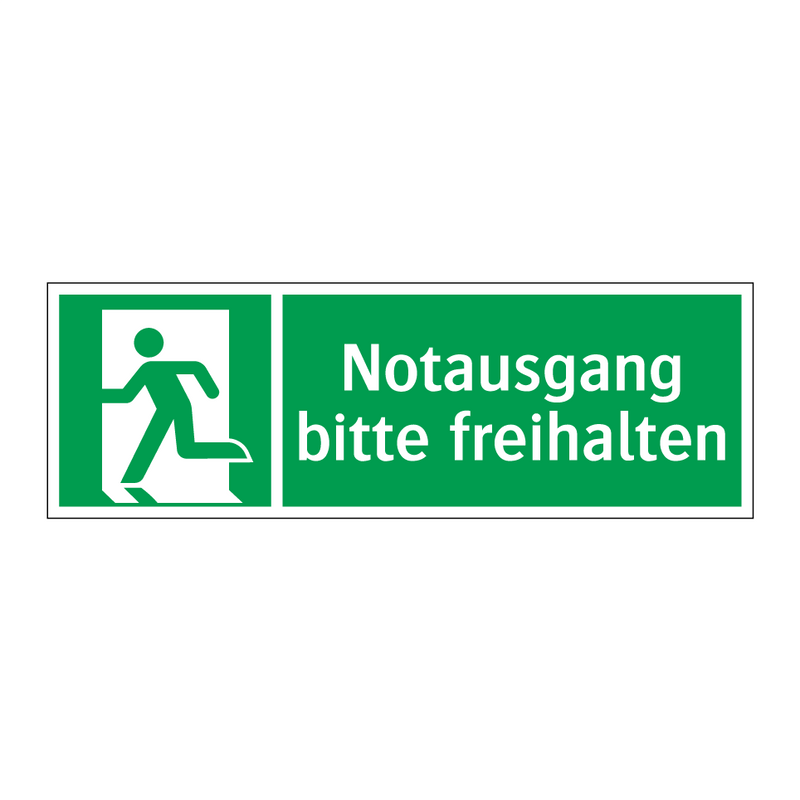 Notausgang bitte freihalten