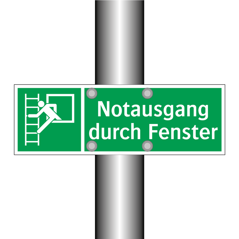 Notausgang durch Fenster