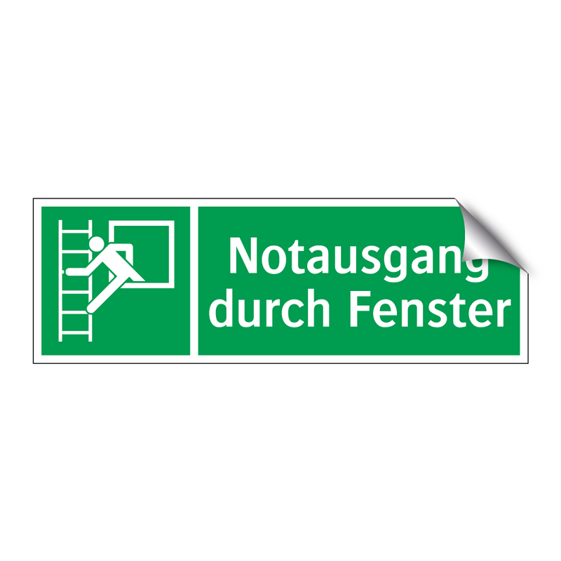 Notausgang durch Fenster