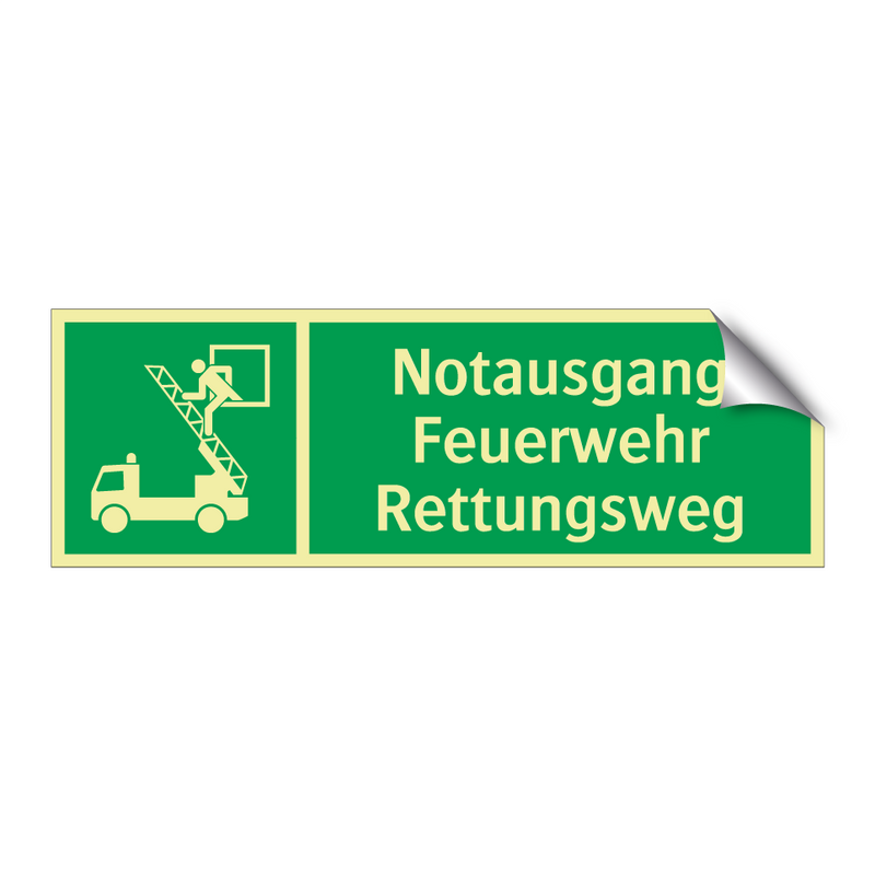 Notausgang Feuerwehr Rettungsweg