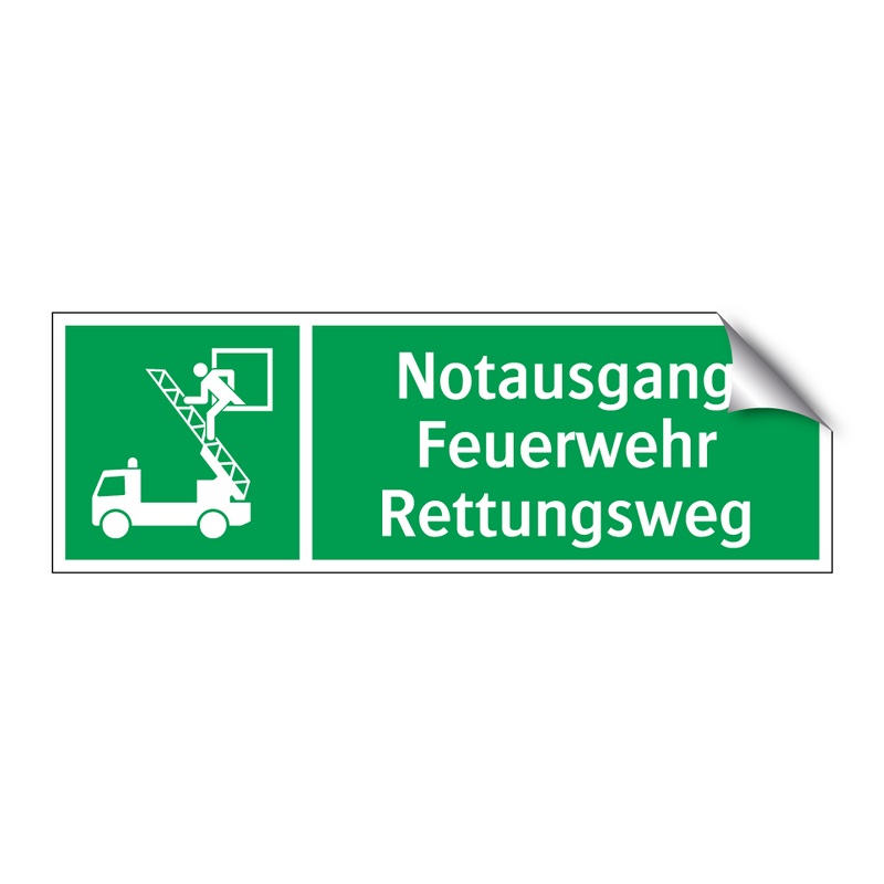 Notausgang Feuerwehr Rettungsweg