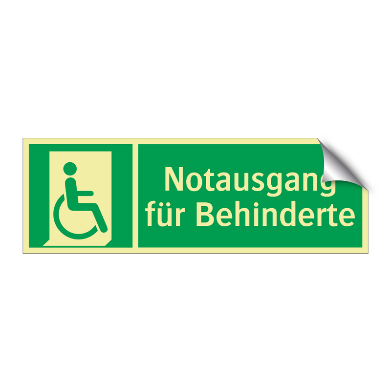 Notausgang für Behinderte