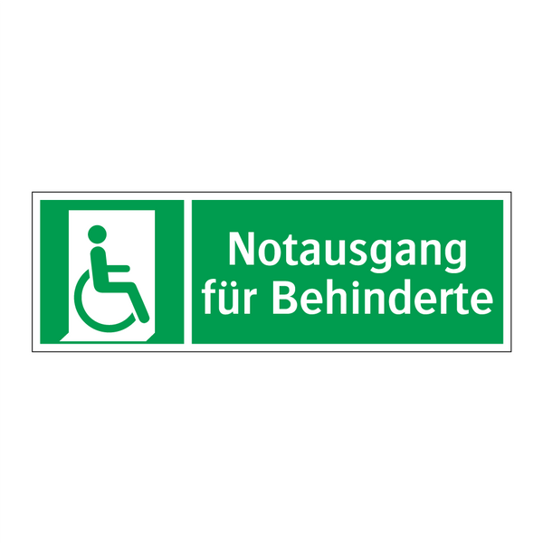 Notausgang für Behinderte