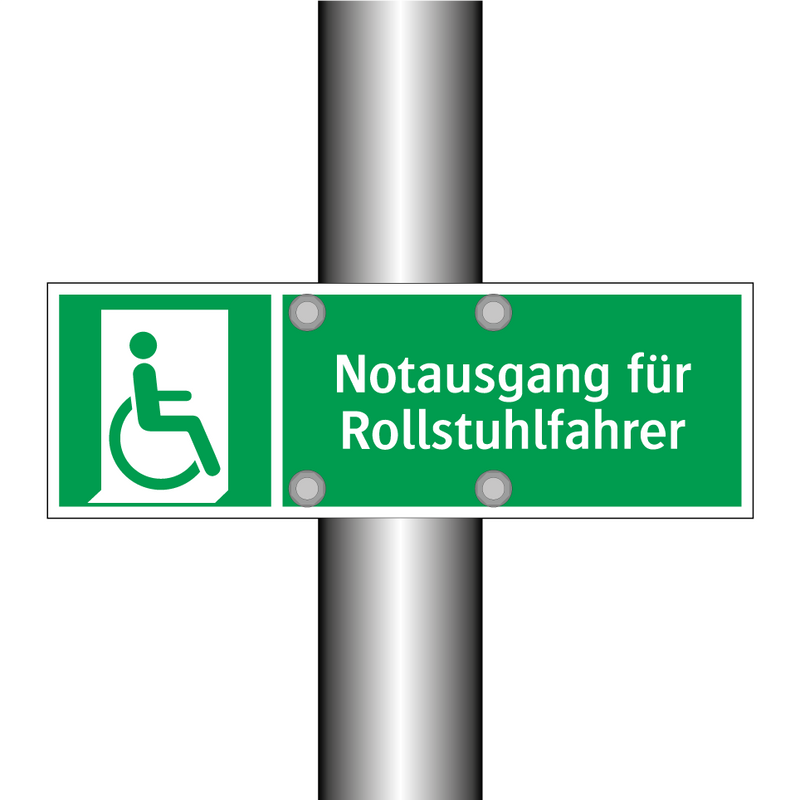 Notausgang für Rollstuhlfahrer