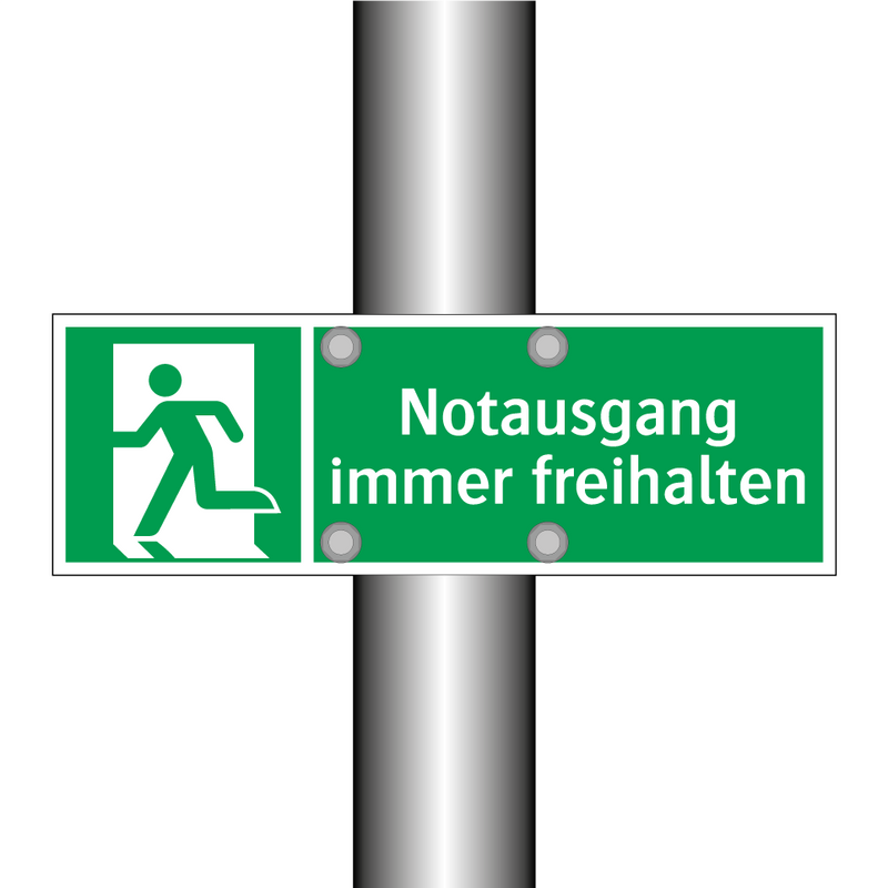 Notausgang immer freihalten