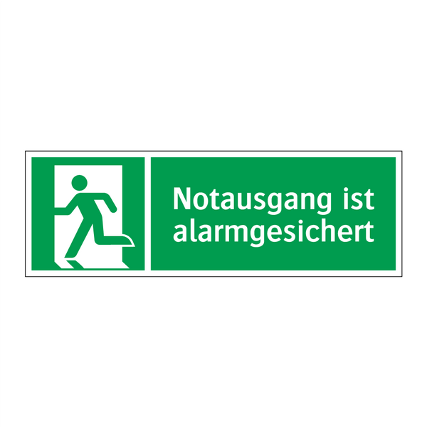 Notausgang ist alarmgesichert