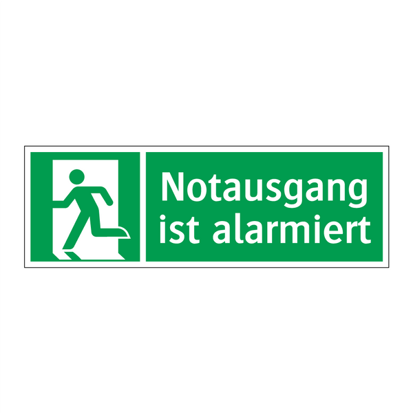 Notausgang ist alarmiert