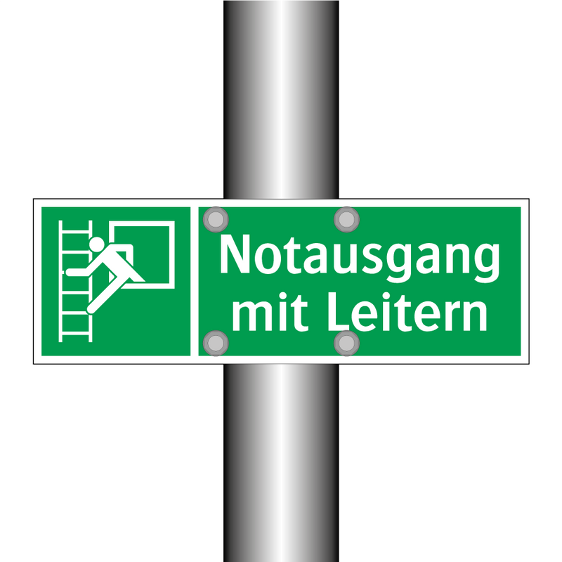 Notausgang mit Leitern