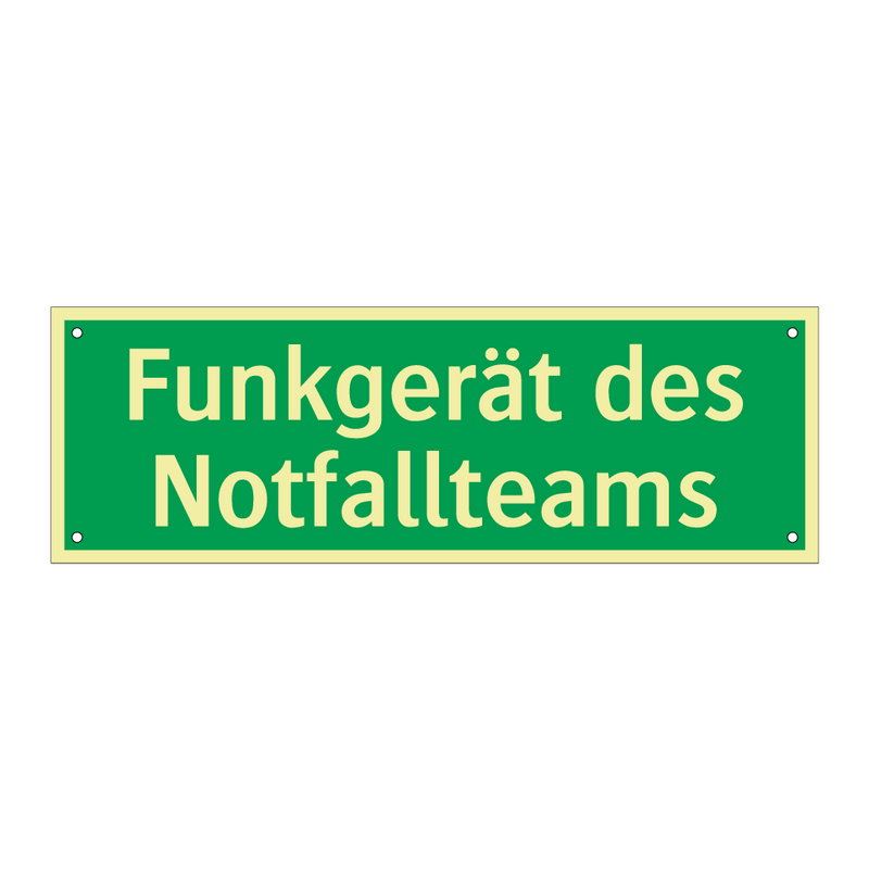 Funkgerät des Notfallteams