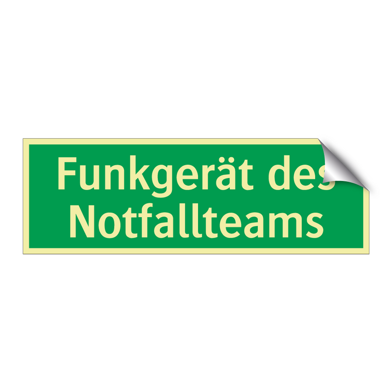 Funkgerät des Notfallteams