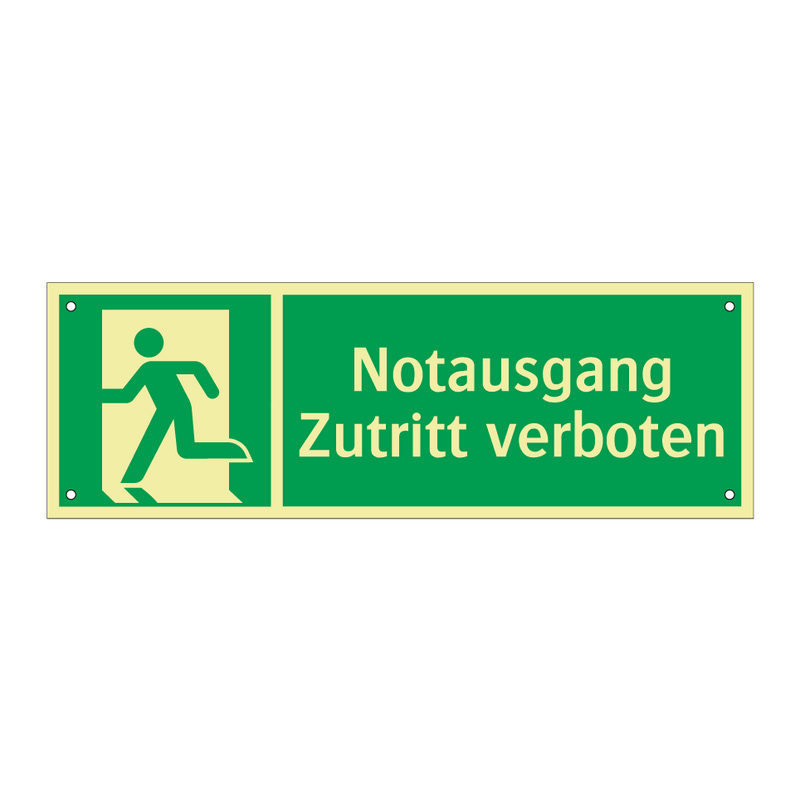 Notausgang Zutritt verboten