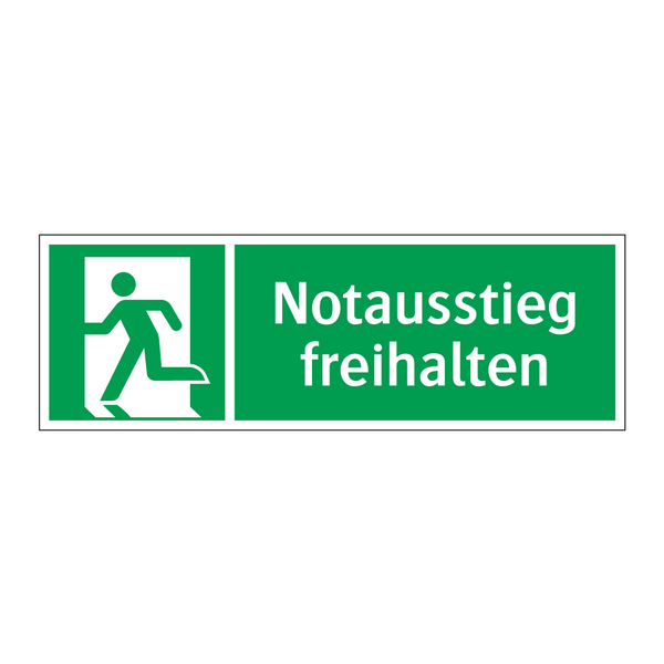 Notausstieg freihalten