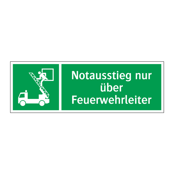 Notausstieg nur über Feuerwehrleiter