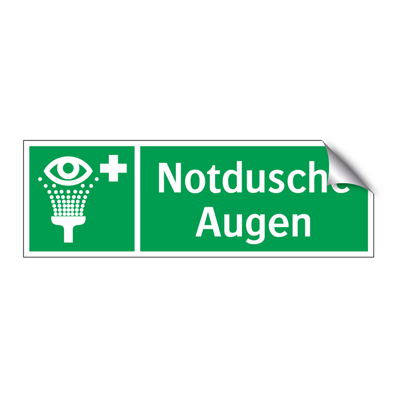 Notdusche Augen