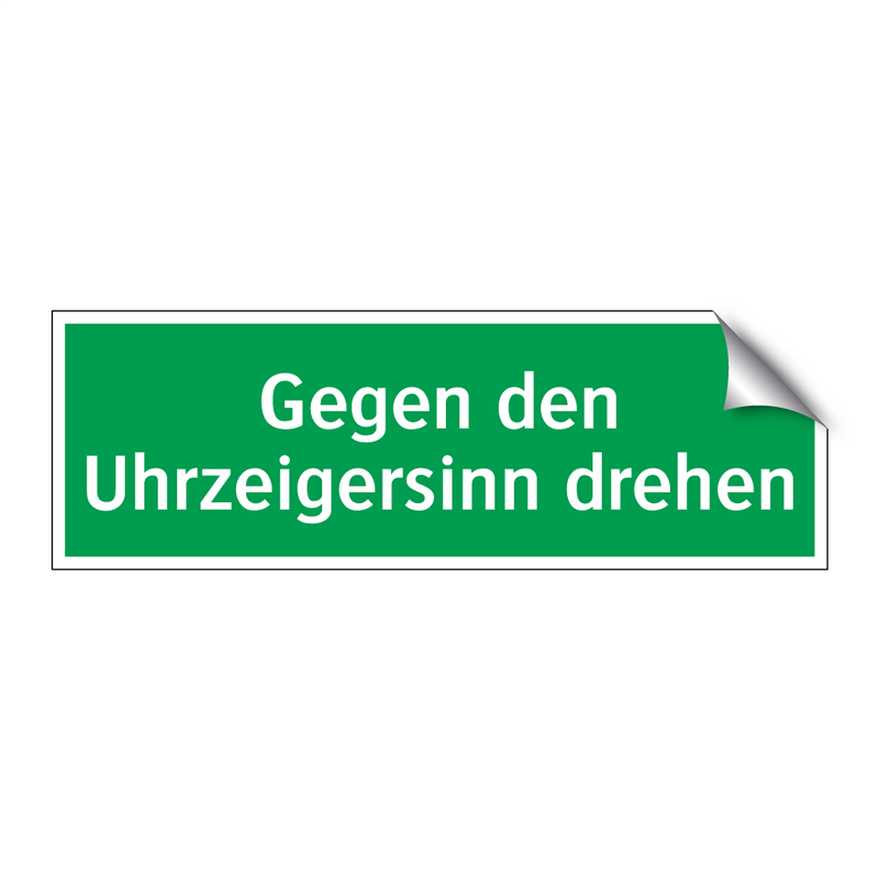 Gegen den Uhrzeigersinn drehen