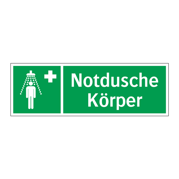 Notdusche Körper