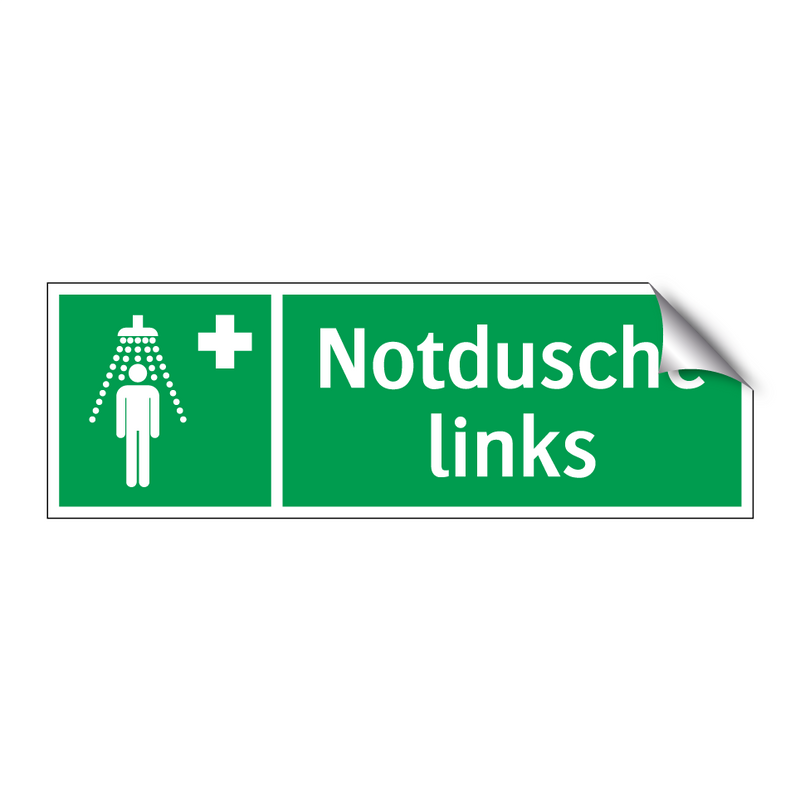 Notdusche links