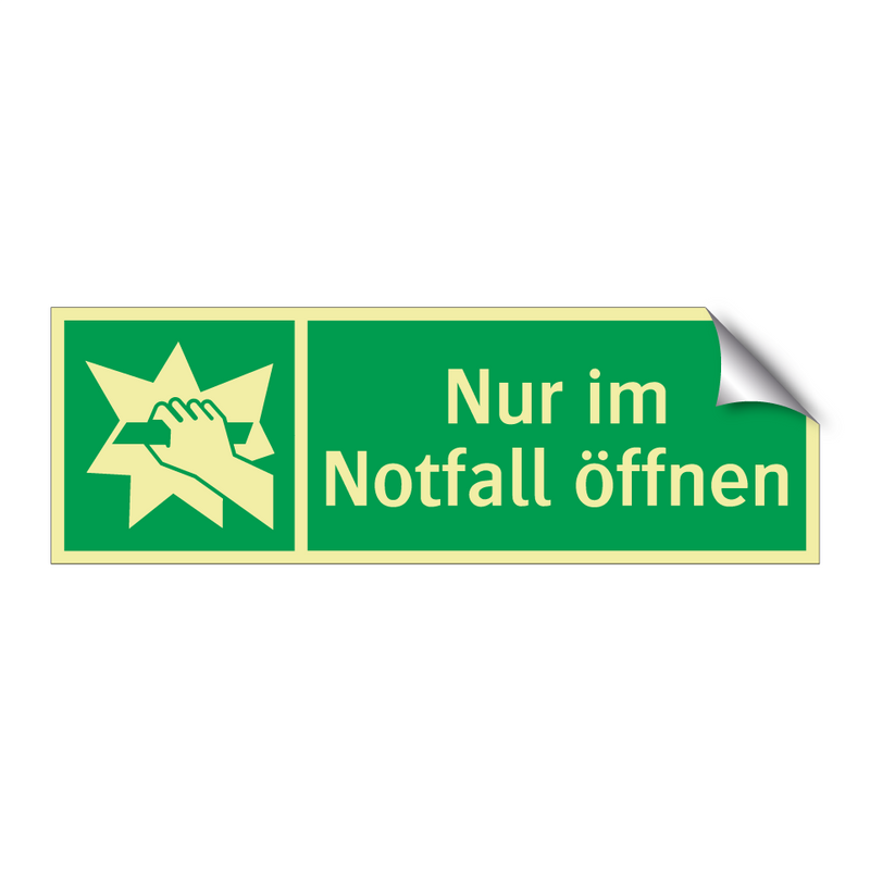 Nur im Notfall öffnen