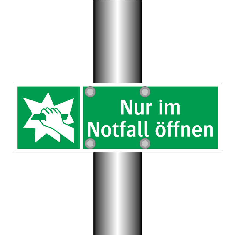 Nur im Notfall öffnen