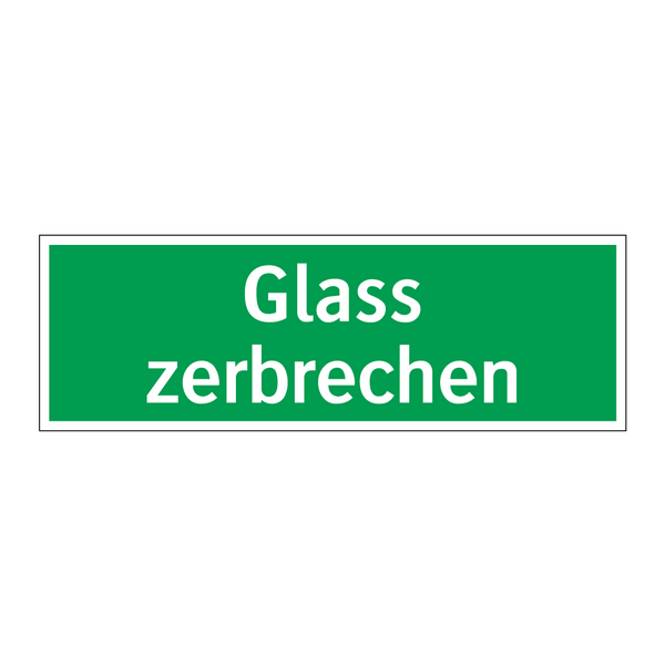 Glass zerbrechen