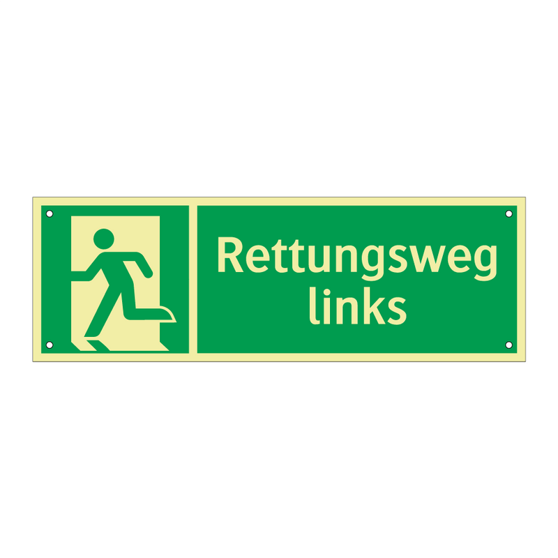 Rettungsweg links