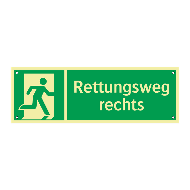 Rettungsweg rechts