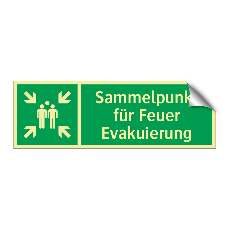 Sammelpunkt für Feuer Evakuierung