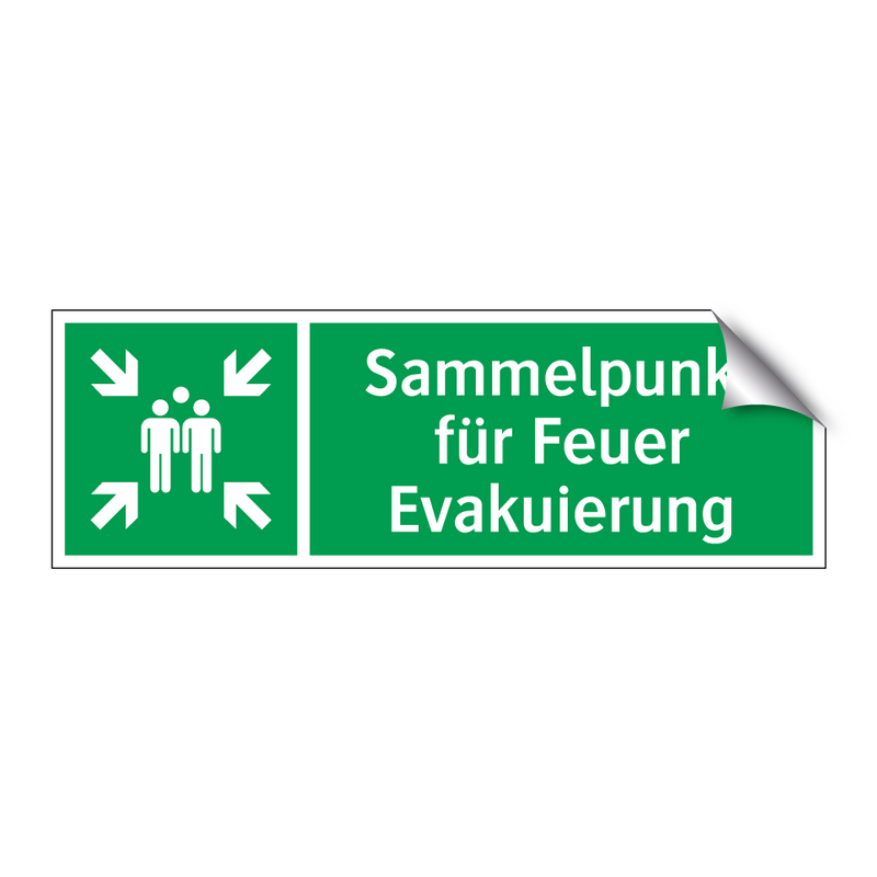 Sammelpunkt für Feuer Evakuierung