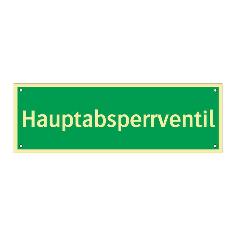 Hauptabsperrventil