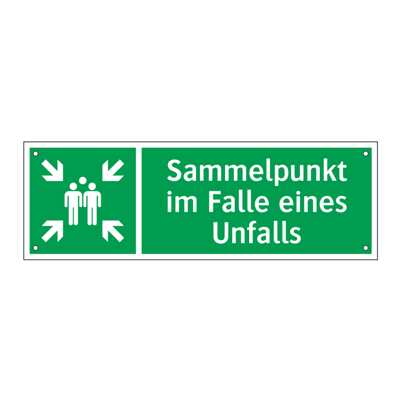 Sammelpunkt im Falle eines Unfalls