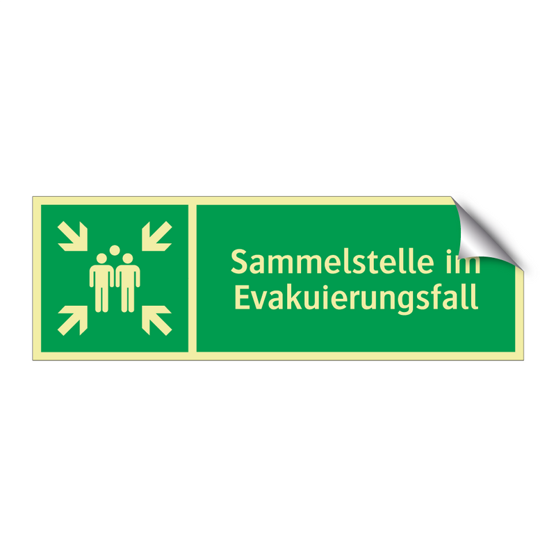 Sammelstelle im Evakuierungsfall