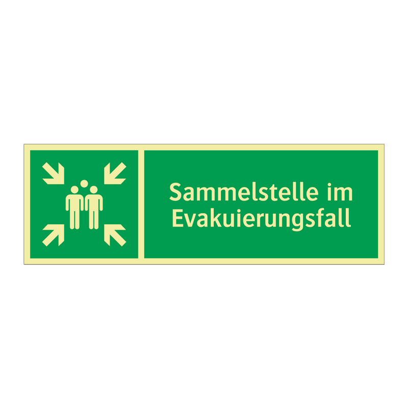 Sammelstelle im Evakuierungsfall