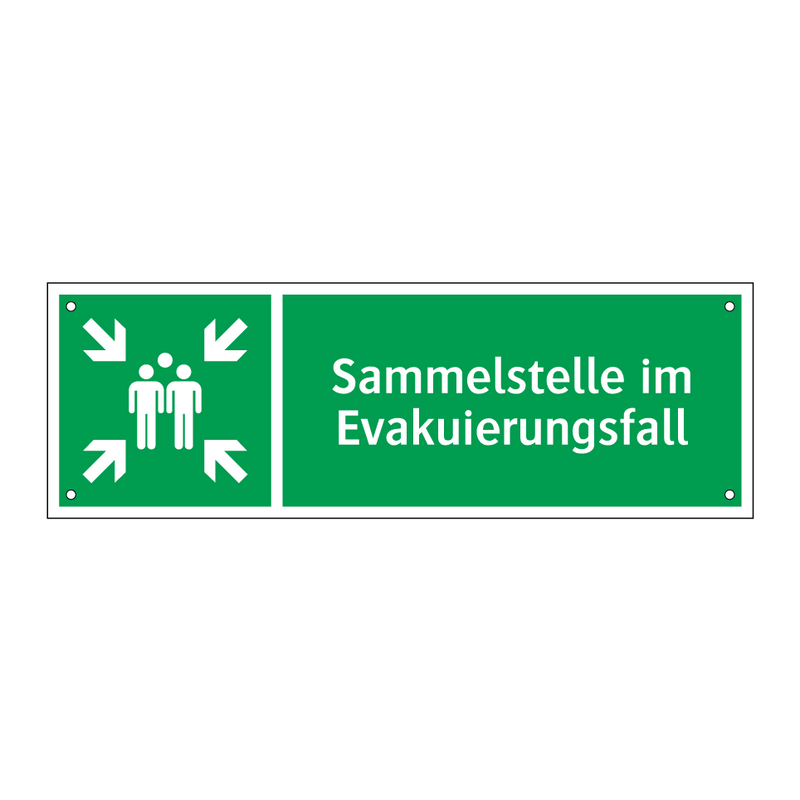 Sammelstelle im Evakuierungsfall